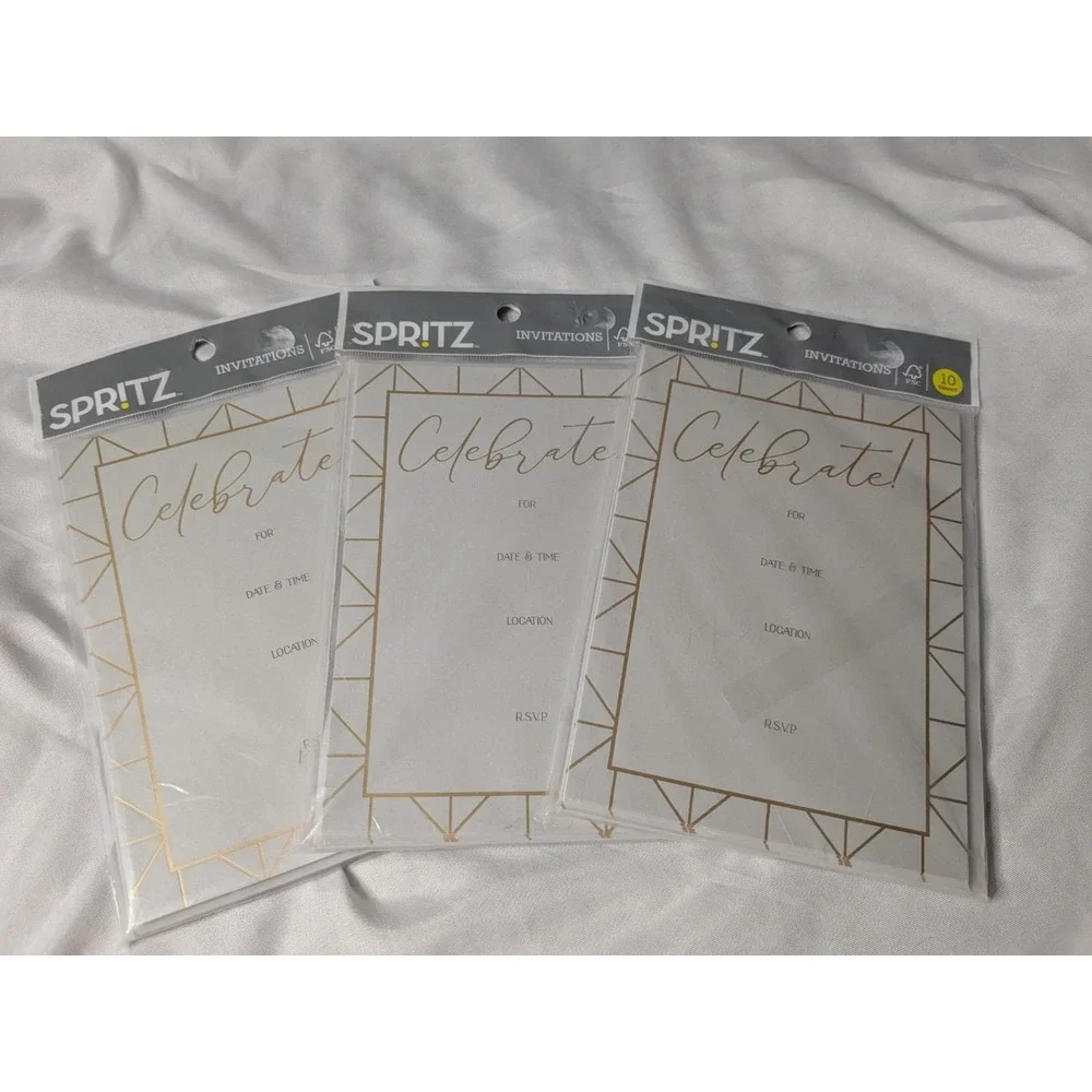 3 Packs Of Spr!tz Invitations‎